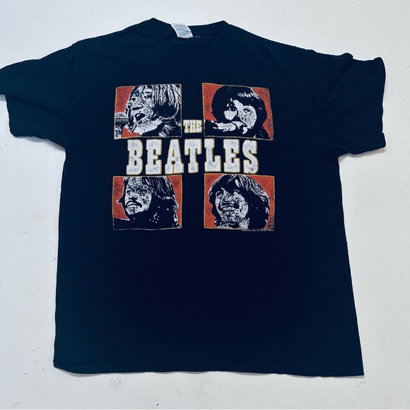 The Beatles T-Shirt Unisex size L Black delta - Picture 3 of 5